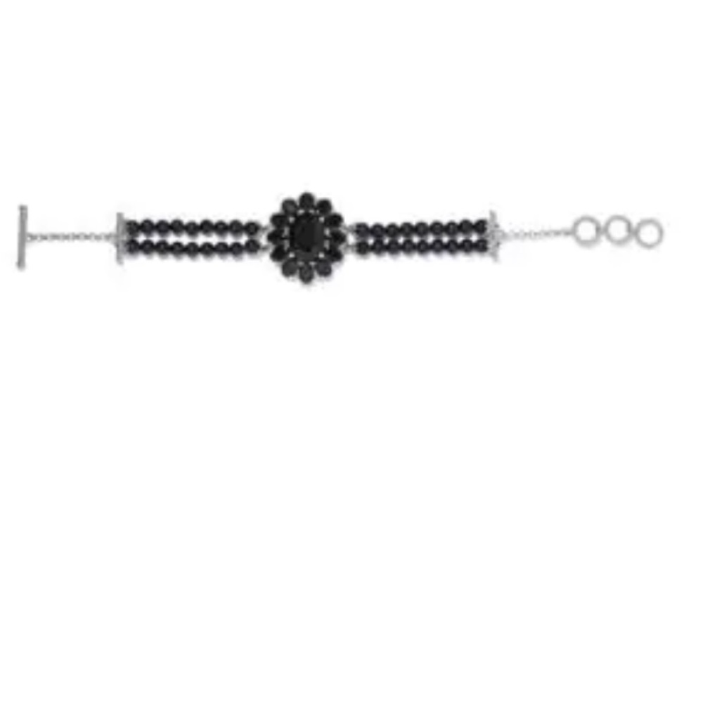 California Black Jade Toggle Bracelet